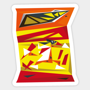 Item F10 of 30 (Flaming Hot Cheetos Abstract Study) Sticker